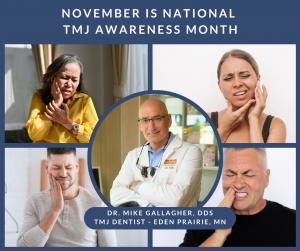 TMJ-Dentist-Dr-Mike-Gallagher-DDS-National-TMJ-Awareness-Month-November-Gallagher-Dentistry-and-Facial-Pain-Center-Eden-Prairie-MN-TMJ-Dentist